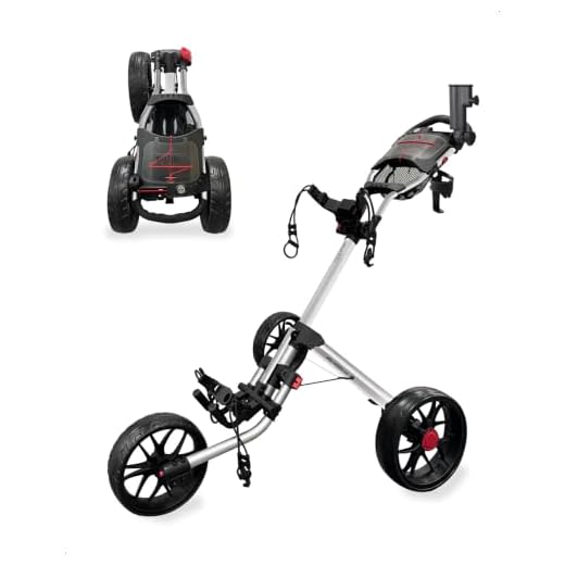 Lightweight Golf Push Cart with Accessories