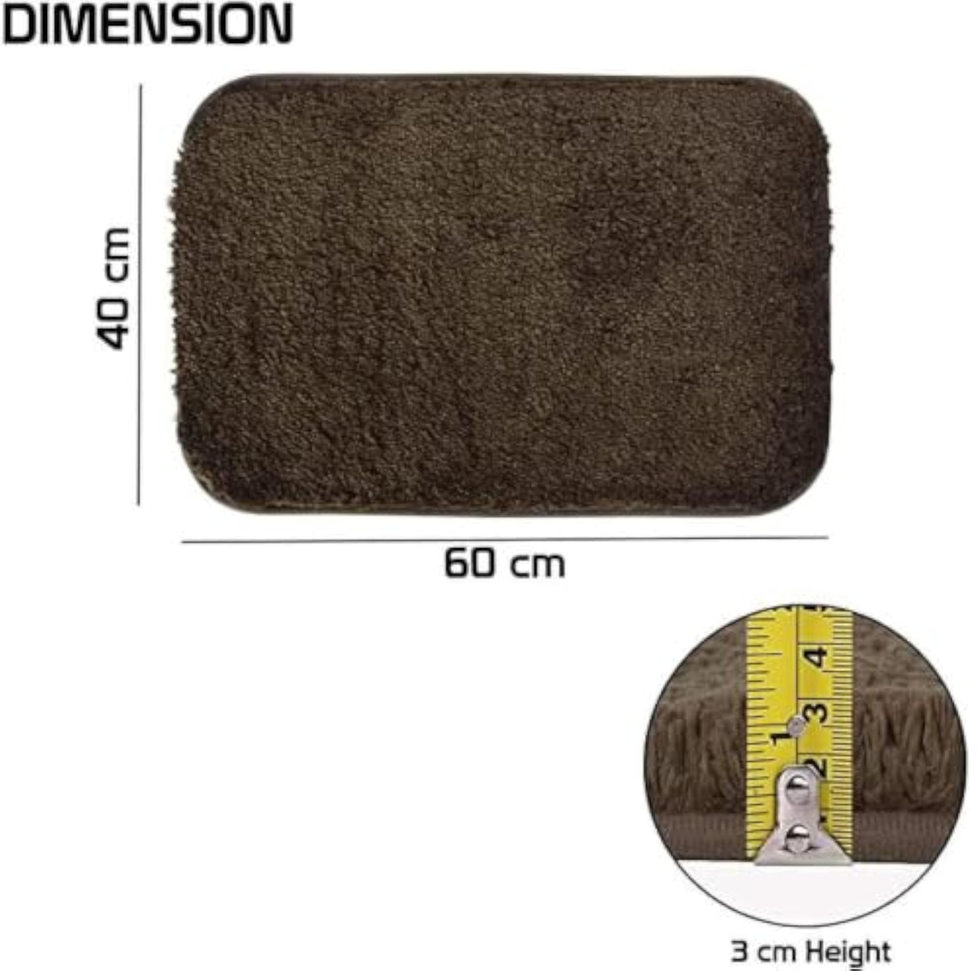 Microfiber Floor Mat, Green Light Green Medium