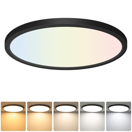 Image of Brightever 12 Inch LED Flush Mount Ceiling Light Fixture, Dimmable, 3200LM
