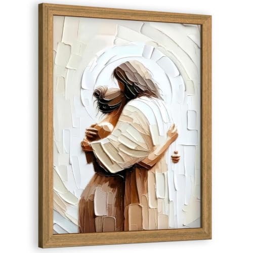 Jesus Embracing Woman Framed Wall Art