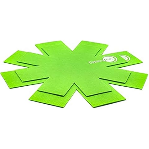 GreenPan 27cm & 34cm Pan Protector Set, Green Cover