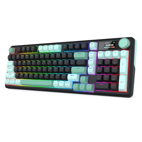 Image of Redragon K768 PRO Wireless 98-Key Gasket Gaming Keyboard, TFT Screen & Knob