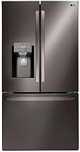 LG 28 Cu. Ft. Smart French Door Refrigerator with Dual Ice Maker, Door Cooling+, Wi-Fi Connectivity, and PrintProof Black Stainless Steel Finish