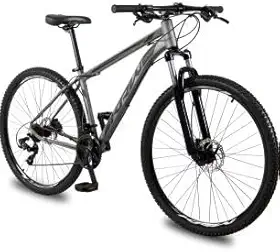 Bicicleta Aro 29 Krw Alumínio Câmbios Shimano 24 Velocidades Freio a Disco Hidráulico Suspensão Mountain Bike s5