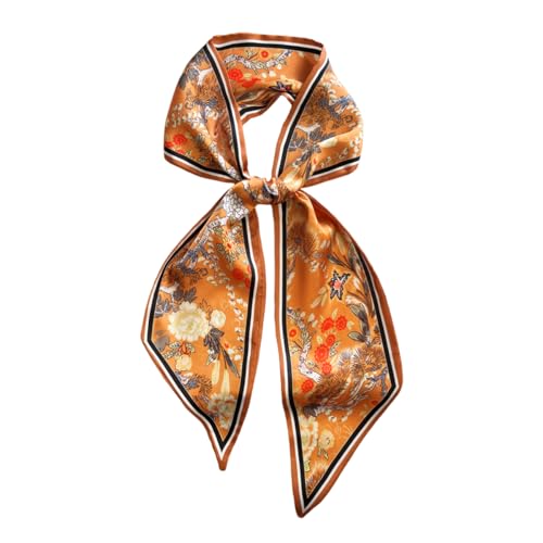 Silk Head Scarf for Hair Fashion Headwrap for Women Lightweight Neck Tie