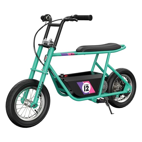 Razor Rambler 12 for Ages 13+ – 24V Electric Minibike with Retro Style, Up to 14 mph, Wide 12
