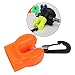 Almencla 1 Piece Breathing Apparatus Debrisproof Retainer Mouthpiece Cover, PVC Material, Quick Release Snap Fastener, Orange Diving Holder Reachory