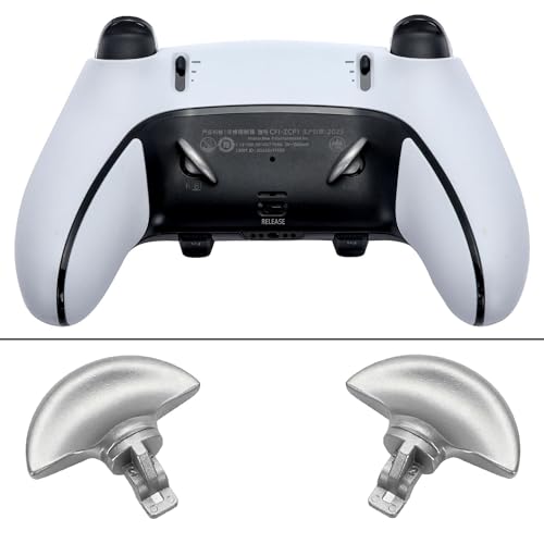Image of 4PCS Metallic Back Paddles for PS5 Edge Controller, Interchangeable Metal Stainless Steel Back Buttons Replacement for PS5 Edge Controller - Controller NOT Included