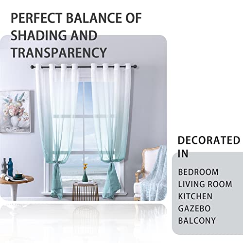 MRTREES Tende per Interni Trasparenti in Voile