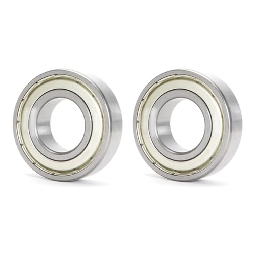 HAISHANG 2 Pezzi 6205ZZ Cuscinetti a Sfera a Doppia Tenuta 25x52x15mm Acciaio al Cromo Cuscinetto a Sfere a Gola Profonda per Fai da Te,Skateboard,Motori