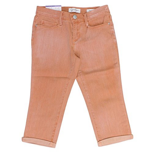 Jessica Simpson Rolled Crop Skinny Jean for Girls (7, Canyon Pink/Rocco)