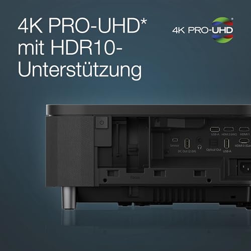 Epson EH-LS800B 4K PRO-UHD Smart Laserprojektor, 4.000 Lumen, bis zu 150-Zoll Bilddiagonale (3,81 m).