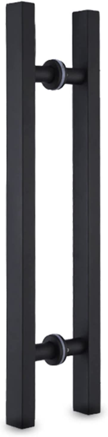 DFGHNBVC Industrial Gold Push Pull Bar Handle, Heavy Duty Sliding Door Hardware For Home Office, Smooth Finish, 60Cm/23.6In Pull Handle, Modern Outdoor/Indoor Use,Black-120Cm/47.2In