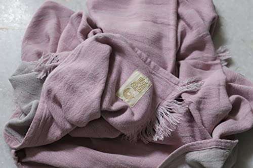 The Indian Towel Company Bath Towel - Worlds 1St Banana Viscose Yarn Towel | Double Cloth Dual Color Design | Giftable Canister Packaging | Mystic Rose #TOP3