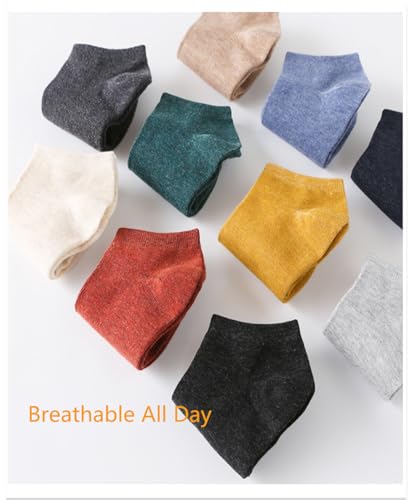 Men Ankle Socks Colorful Athletic Cotton Socks No Show Socks Size 5-122
