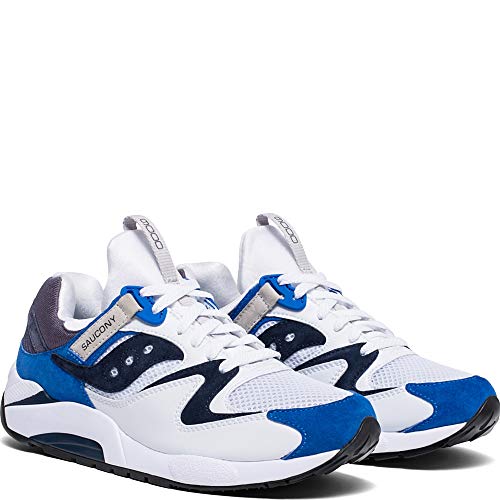 Saucony Grid 9000 Chaussures White Blue basket running