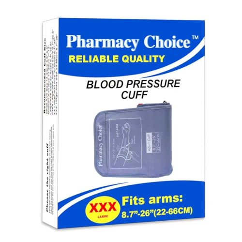Image of 3XL Blood Pressure Cuff, Adult Cuff, Compatible with Most Monitors, ARM Blood Pressure Replacement Cuff with 8 Connectors 8.7 inch-26 inch (22-66cm)