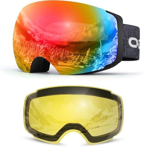 Lunettes De Ski Odoland - Verres Magnétiques Interchangeables - Anti