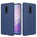 NiaCoCo Schutzhülle für OnePlus 7 Pro, ultradünn, stoßfest, Silikon, Flüssigkeit, Gel, weich, Mikrofaser, Gummi, gestreift, Blau