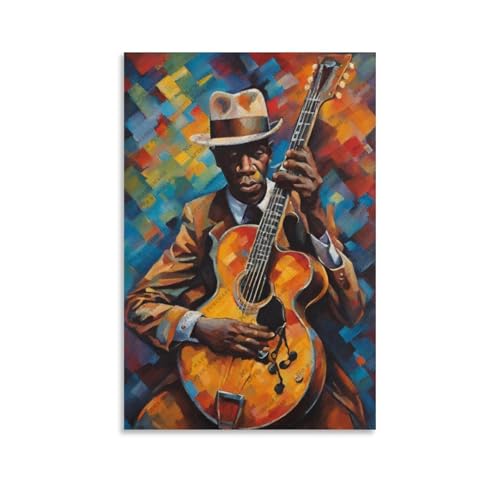 Poster sur toile Robert Johnson impression haute définition 60 x 90 cm