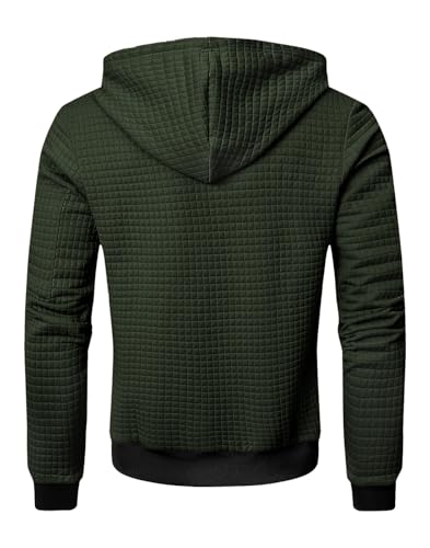 Mens Lightweight Hoodie Full Zip Sweatshirt Casual Jacket Coat3