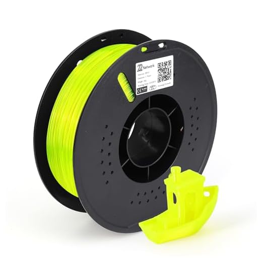 22 Network PETG Filament 1.75mm 1KG Spool (2.2lbs), High Toughness and Precision, Fit Most FDM Printers for Industrial Production and Household Accessories (Transparent Yellow)