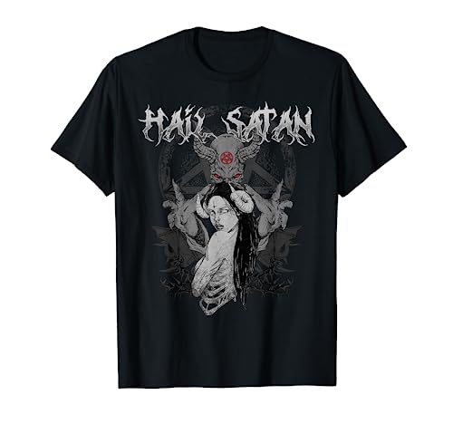 Hail Satan I Occult Satanic Baphomet Camiseta