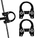Archery Compound Bow D Loop Serving, D Ring Buckle Release Nocking Loop,Release Aidsï¼ˆBlack