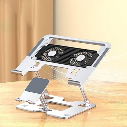 Soporte para laptop y teléfono ajustable de acero carbono miniatura 5