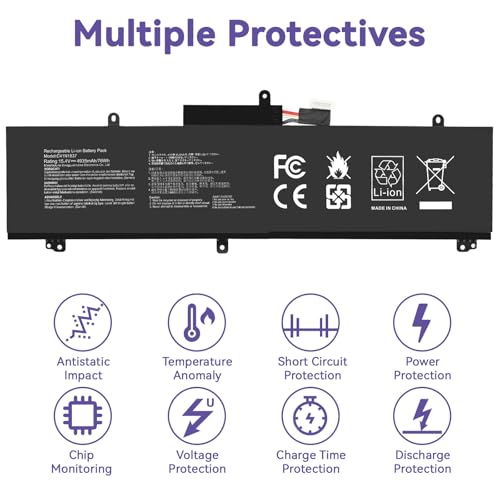 Image of C41N1837 Laptop Battery for ASUS ROG Zephyrus G15 GA501I GA502 GA502D GA502DU GA502GU GA502IV GU502 GU502DU GX502GW GX532GV GU532GW GU502LU GU502LW GU502LV GX502LXS GX502GV GX502GW 0B200-03380100