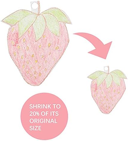 Tony-p 150 Pieces Heat Shrink Plastic Sheet Kit, 20 PCS Shrinky Art Paper with 130 PCS Keychains Accessories, DIY Hand Made Craft Tool for Kids Christmas Gift