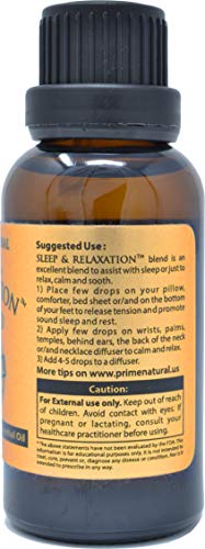 Sleep & Relaxation Essential Oil Blend 30ml / 1oz - Pure Natural Undiluted Therapeutic Grade for Aromatherapy Scents & Diffuser - Good Natural Sleep Aid, Stress Anxiety Relief, Sleep Well, Calming