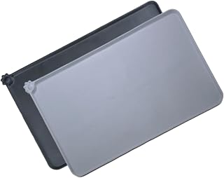 CIYODO 2 Peças De Jogo Americano Para Animais De Estimação Jogo Americano De Silicone À Prova D'Água Tapete De Silicone Para Animais De Estimação Tapete Impermeável Para Animais De