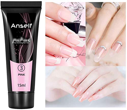 gel N?gel Kit 3 Farben Nagellack Gel kIt Nagelstudio Set f¨¹r Starter Gel Builder Set Gel Nagelverl?ngerung – Bild 3