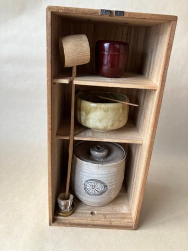 茶道具 短冊箱 桐製 旅箪笥 小物入 小物付 AI 2 茶道具 短冊箱