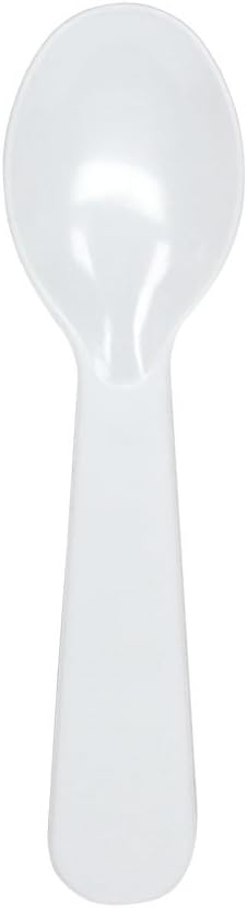 Karat U2450W 2.9" PS Disposable Tasting Spoon, White (Pack of 4000)