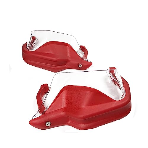 Protège-mains moto R1250GS bouclier rouge déviateur de vent et projections