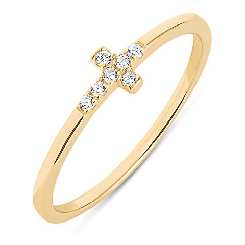 Milla 14K Gold Plated Cross Ring Cover