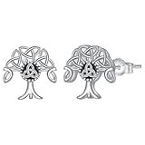 Yinsen Lebensbaum Ohrringe Silber 925 für Damen Hypoallergen Ohrstecker mit Geschenkbox,Schmuck Geschenk für Frauen