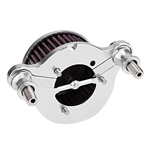 Filtro de ar painel de alumínio limpador de filtro de ar de motocicleta kit de indução de filtro de