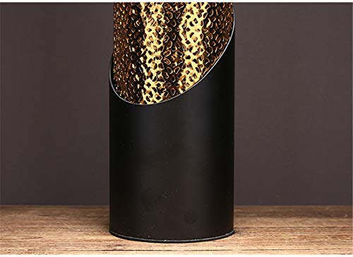 Metalen Holle Ronde Vaas Hotel Model Kamer Thuis Woonkamer Tv Aanrecht Vaas Gedroogde Bloemen Verse Bloem Decoratie Vaas 33x10x9 Cm, 25x10x9 Cm, 2 Stks - Afbeelding 8