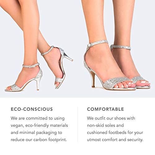 J. Adams Dove Ankle Strap Stiletto Heel Open Toe Dress Sandal - Image 4