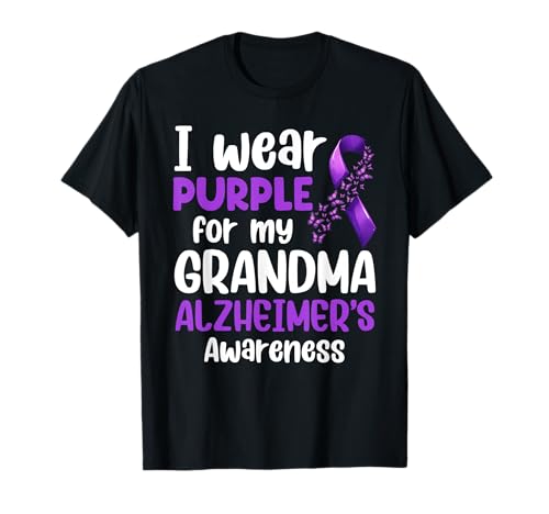 Me pongo púrpura para la conciencia de mi abuela sobre la demencia y el Alzheimer Camiseta