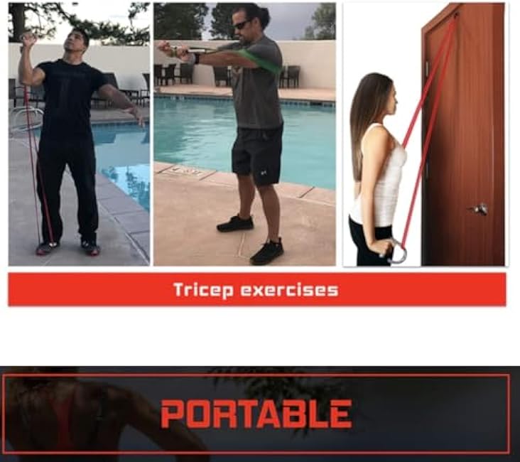 WODFitters Home Gym Handles - Portable Home Gym Workout Equipment for Resistance Bands - Full Body Workout Kit for Home and Travel - KX10 Handle Set (No Bands)