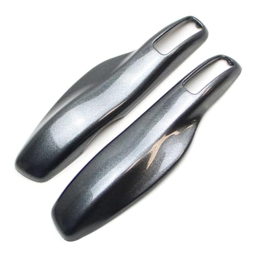 iJDMTOY Direct Replacement Agate Metallic Grey Finish Key Fob Side Panel Trims Compatible with Porsche Cayenne Panamera Macan 911, etc