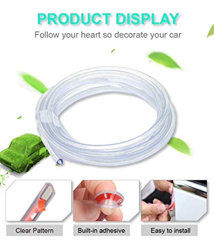 Car Door Edge Guards, 16Ft Car Door Protector Trim Rubber Door Seal Protector U Shape Trim Molding Protection Strip For Most Car (Clear) #TOP1