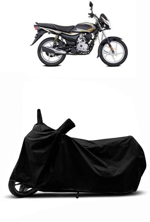 Image of Heavy Duty Waterproof Scooty & Bike Cover for Bajaj Platina 100 - UV Resistant, Dustproof & Rain Protection, All-Weather Outdoor Cover for Bikes & Scooty with Buckle Straps