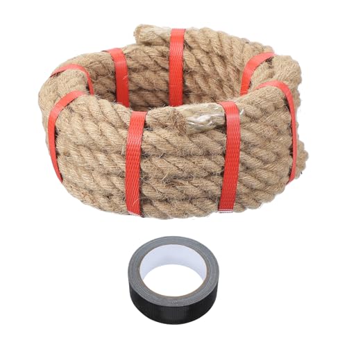 sourcing map Corde de combat en jute 4,6m