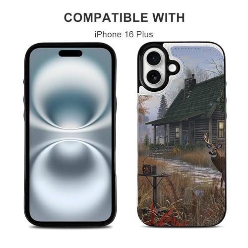 Housse iPhone 16 Plus imprimé chasse cerf pour les sorties nature