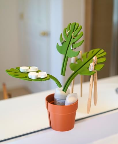 Tropical MirrorMate- the nature inspired space-saving mirror organizer